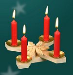 Advent Candle Holder<br>Medium Pyramid Candles